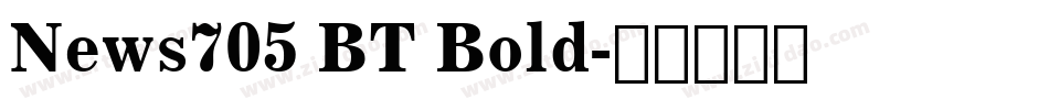 News705 BT Bold字体转换